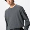 Camiseta suave cepillada para hombre | Camiseta de manga larga Camiseta suave cepillada para hombre | Camiseta de manga larga