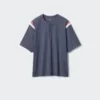 Camiseta unisex con cuello Henley Camiseta unisex con cuello Henley