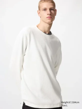 Camiseta unisex de tejido waffle