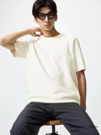 Camiseta unisex lavable de punto acanalado Milano