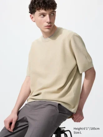 Camiseta unisex lavable de punto acanalado Milano