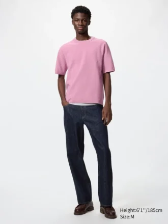 Camiseta unisex lavable de punto acanalado Milano