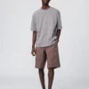 Camiseta unisex oversize de algodón AIRism a rayas
