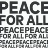 Camisetas gráficas unisex «Peace for All» | Kashiwa Sato Camisetas gráficas unisex «Peace for All» | Kashiwa Sato