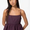 Camisola de algodón con estampado Dobby para mujer Camisola de algodón con estampado Dobby para mujer