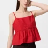Camisola de algodón con estampado Dobby para mujer Camisola de algodón con estampado Dobby para mujer