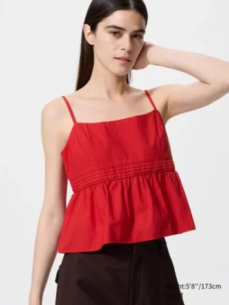 Camisola de algodón con estampado Dobby para mujer