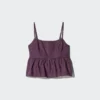 Camisola de algodón con estampado Dobby para mujer Camisola de algodón con estampado Dobby para mujer