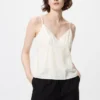 Camisola de mezcla de lino para mujer Camisola de mezcla de lino para mujer