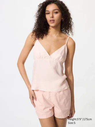 Camisola de mezcla de lino para mujer