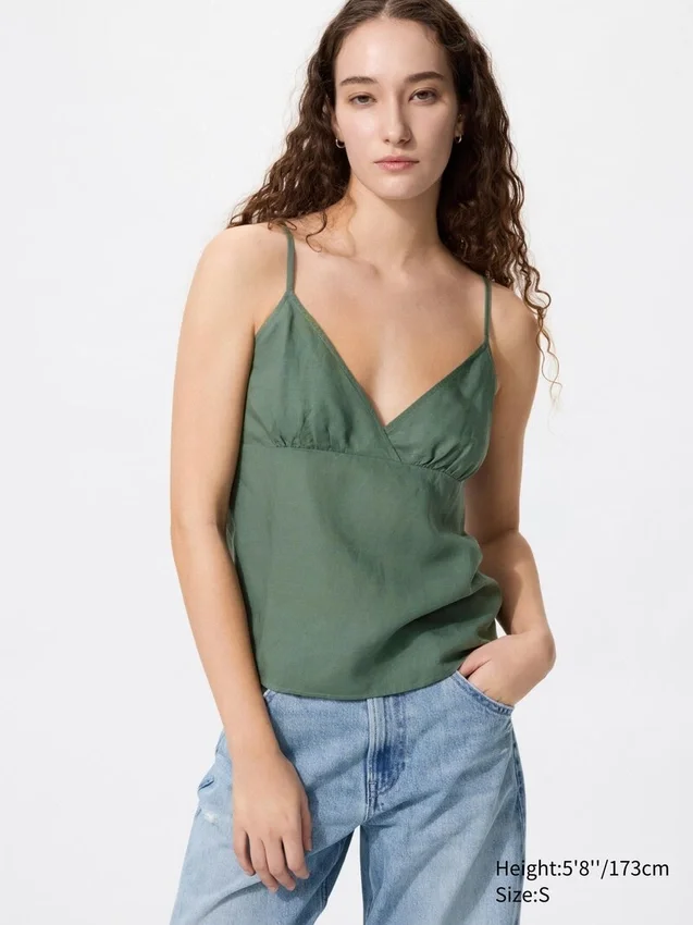 Camisola de mezcla de lino para mujer Camisola de mezcla de lino para mujer