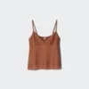 Camisola de mezcla de lino para mujer Camisola de mezcla de lino para mujer