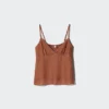 Camisola de mezcla de lino para mujer Camisola de mezcla de lino para mujer
