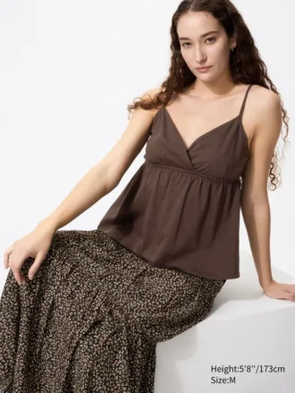 Camisola fruncida para mujer