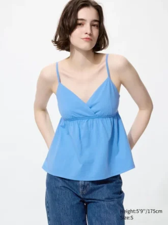 Camisola fruncida para mujer
