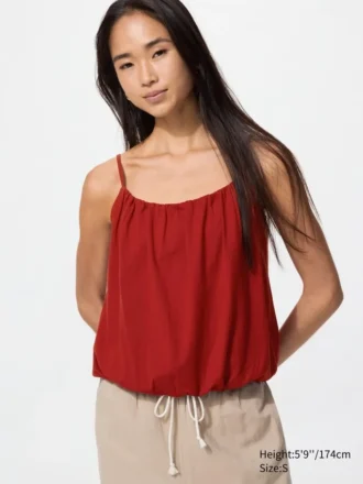 Camisola fruncida tipo globo para mujer Camisola fruncida tipo globo para mujer