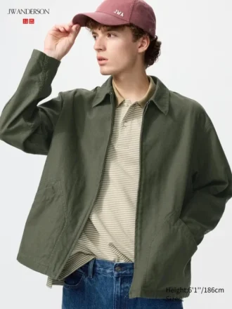 Cazadora con cremallera para hombre