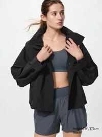 Cazadora cortavientos para mujer