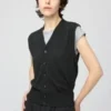 Chaleco de punto con botones para mujer, lavable Chaleco de punto con botones para mujer, lavable