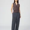 Chaleco de punto con botones para mujer, lavable Chaleco de punto con botones para mujer, lavable