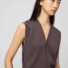 Chaleco de punto con botones para mujer, lavable Chaleco de punto con botones para mujer, lavable