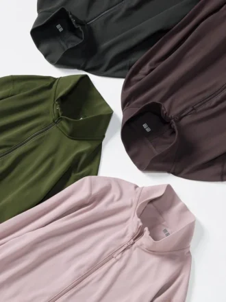 Chaqueta con cremallera completa Ultra Stretch AIRism para mujer