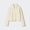 Chaqueta corta de pana para mujer con pantalones cortos Chaqueta corta de pana para mujer con pantalones cortos