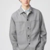Chaqueta de camisa de Premium Linen para hombre Chaqueta de camisa de Premium Linen para hombre