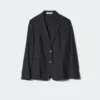 Chaqueta de mezcla de lino para mujer Chaqueta de mezcla de lino para mujer