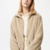 Chaqueta de mujer con cremallera completa de forro polar de hilo mullido Chaqueta de mujer con cremallera completa de forro polar de hilo mullido