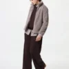 Chaqueta de mujer con cremallera completa de forro polar de hilo mullido Chaqueta de mujer con cremallera completa de forro polar de hilo mullido