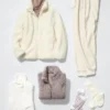 Chaqueta de mujer con cremallera completa de forro polar de hilo mullido Chaqueta de mujer con cremallera completa de forro polar de hilo mullido