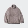 Chaqueta de mujer con cremallera completa de forro polar de hilo mullido Chaqueta de mujer con cremallera completa de forro polar de hilo mullido