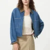 Chaqueta de pantalones cortos con cremallera para mujer Chaqueta de pantalones cortos con cremallera para mujer