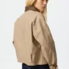Chaqueta de pantalones cortos con cremallera para mujer Chaqueta de pantalones cortos con cremallera para mujer