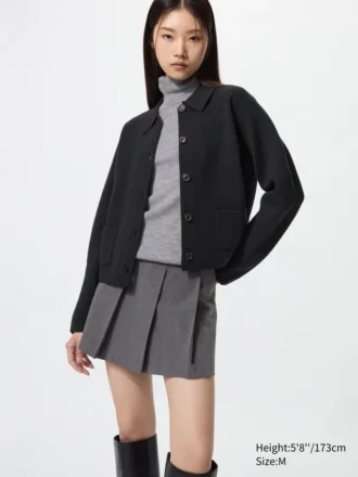 Chaqueta de punto acanalado Milano para mujer