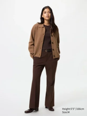 Chaqueta de punto acanalado Milano para mujer