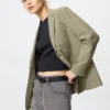 Chaqueta entallada de corte holgado para mujer Chaqueta entallada de corte holgado para mujer