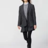 Chaqueta entallada de tweed para mujer Chaqueta entallada de tweed para mujer