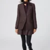 Chaqueta entallada de tweed para mujer Chaqueta entallada de tweed para mujer