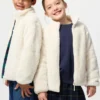 Chaqueta infantil de felpa de hilo mullido con cremallera completa Chaqueta infantil de felpa de hilo mullido con cremallera completa