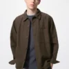 Chaqueta tipo camisa unisex de algodón y lino Chaqueta tipo camisa unisex de algodón y lino