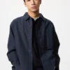 Chaqueta tipo camisa unisex de algodón y lino Chaqueta tipo camisa unisex de algodón y lino