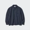 Chaqueta tipo camisa unisex de algodón y lino Chaqueta tipo camisa unisex de algodón y lino