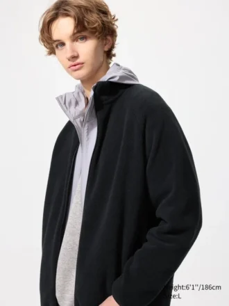 Chaqueta unisex de felpa con cremallera completa Chaqueta unisex de felpa con cremallera completa
