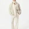 Chaqueta unisex de felpa con cremallera completa Chaqueta unisex de felpa con cremallera completa