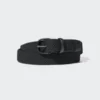 Cinturón de malla y cuero para hombre