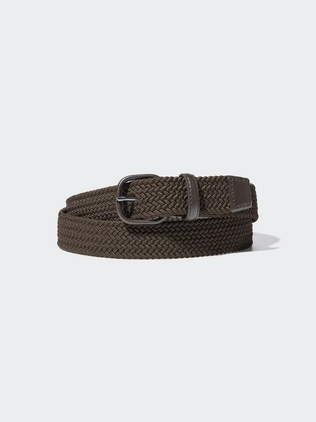 Cinturón de malla y cuero para hombre Cinturón de malla y cuero para hombre
