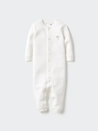 Conjunto de una pieza con canalé para bebé