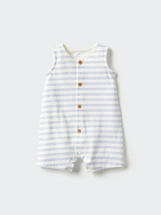 Conjunto de una pieza sin mangas para bebé